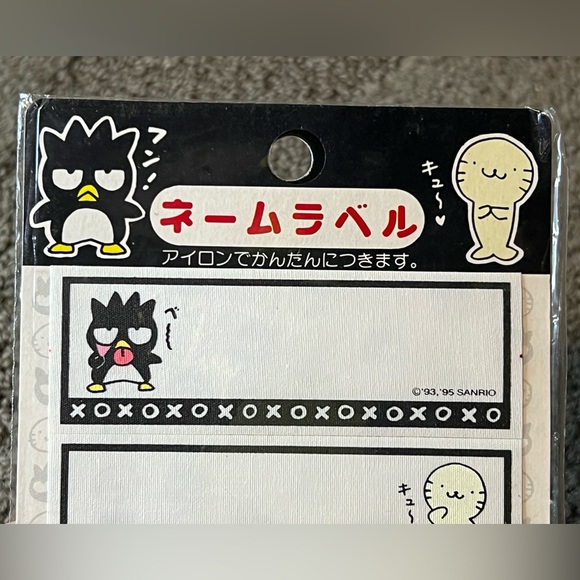 *1995* Bad Badtz-Maru Name Wappen Tag Iron-On Patch Japan Official Sanrio Kawaii - Picture 3 of 6